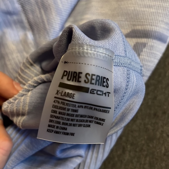 ECHT Pure Series Light Blue Seamless Leggings - Picture 3 of 3